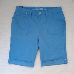 Gloria Vanderbilt All Around Slimming Effect Blue Bermuda Shorts  NWT, Size 12P